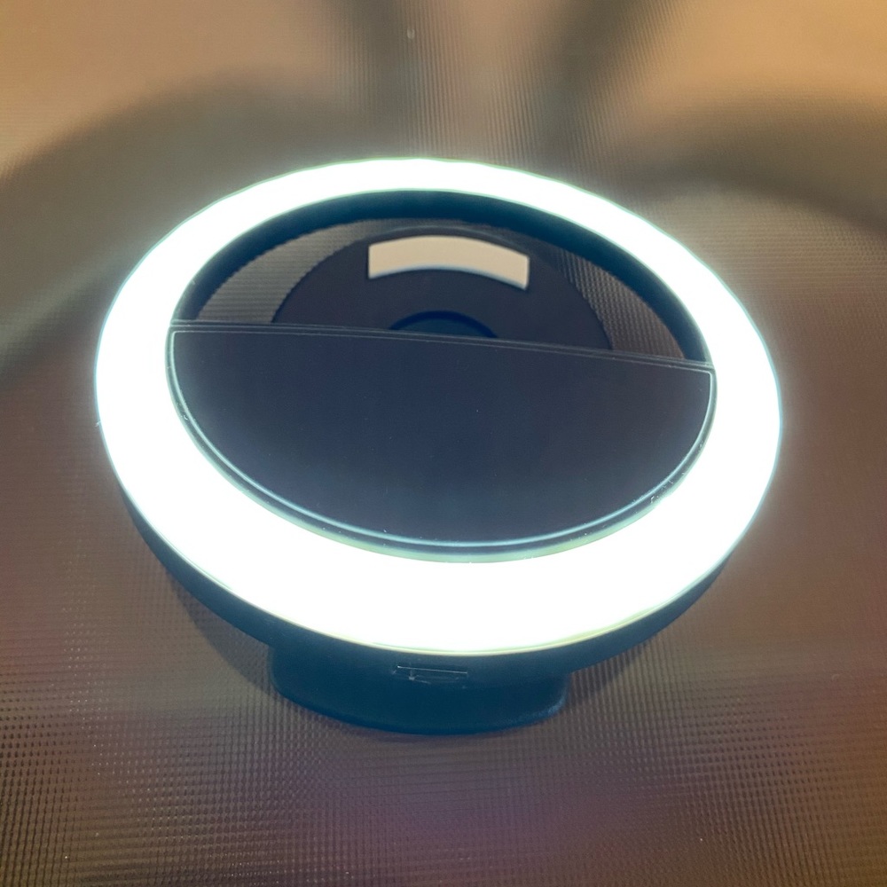 Black Background Selfie Ring Light